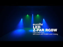 Cargar y reproducir el video en el visor de la galería, Eurolite LED Z-PAR RGBW 4x10W
