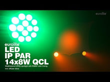 Carica e avvia il video nel visualizzatore di galleria, Eurolite LED IP PAR 14x8W QCL
