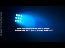 Cargar y reproducir el video en el visor de la galería, Eurolite LED Party Panel RGB+UV
