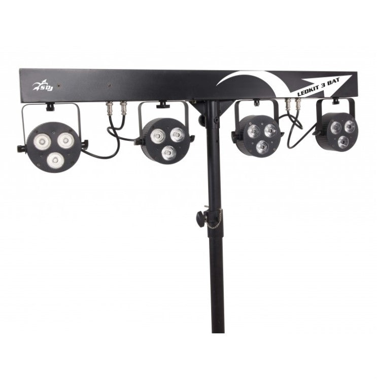 Sagitter led kit 4 projectors 3X10W LED RGBW/FC Battery