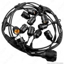 Carica l&#39;immagine nel visualizzatore di Gallery, V-TAC  CATENARIA 5 METRI PER 10 LAMPADINE LED E27 PER ESTERNO
