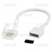 Carica l&#39;immagine nel visualizzatore di Gallery, V-TAC CONNETTORE CLIP 4 PIN RGB PER CONTROLLER STRISCE LED MULTICOLORE

