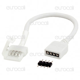 V-TAC CONNETTORE CLIP 4 PIN RGB PER CONTROLLER STRISCE LED MULTICOLORE