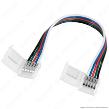 Cargar imagen en el visor de la galería, V-TAC CONNETTORE FLESSIBILE PER STRISCE LED MULTICOLORE RGB 5050 CLIP 5 PIN
